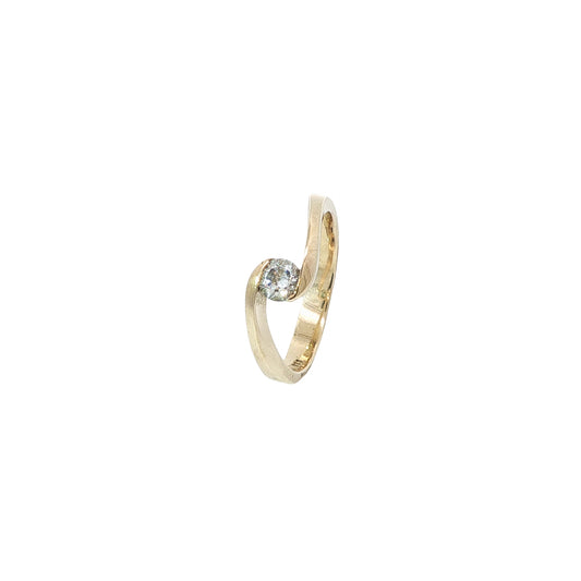 Ring Gelbgold 333 / 8 Karat Zirkonia Gr. 55 Nr. 5785