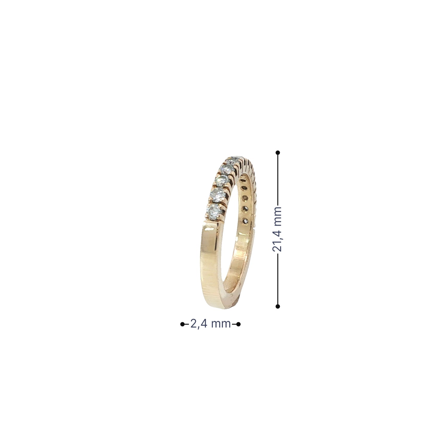 Ring Gelbgold 750 / 18 Karat mit Brill. Nr. 6414