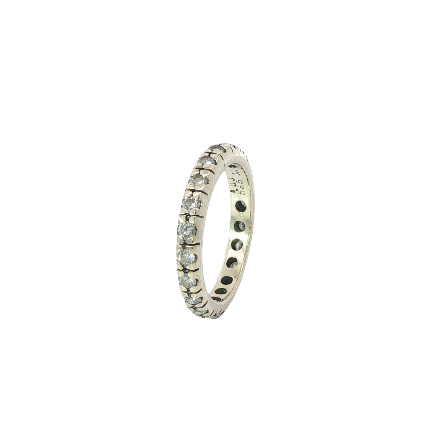 Memoire Ring Weißgold 585 / 14 Karat Brill. Nr. 6522