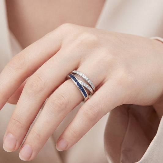 Ring Weißgold 750 / 18 Karat mit Brill. ca. 0,5 ct Gr. 58,5 Nr. 6743