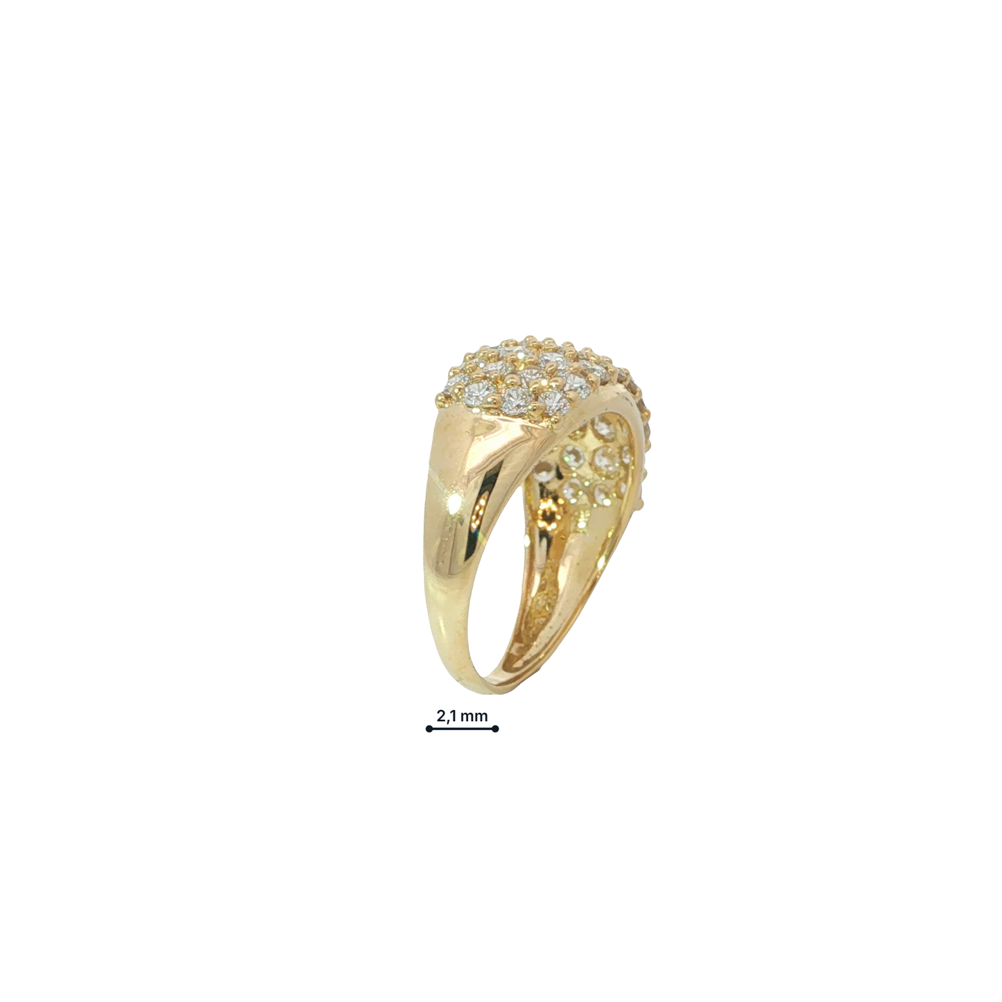 Ring Gelbgold 585 / 14 Karat Gr. 56 Nr. 6921