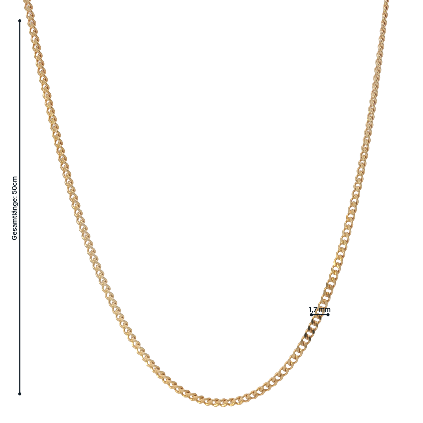 Kette Gelbgold 585 / 14 Karat L: 50 cm Nr. 7168