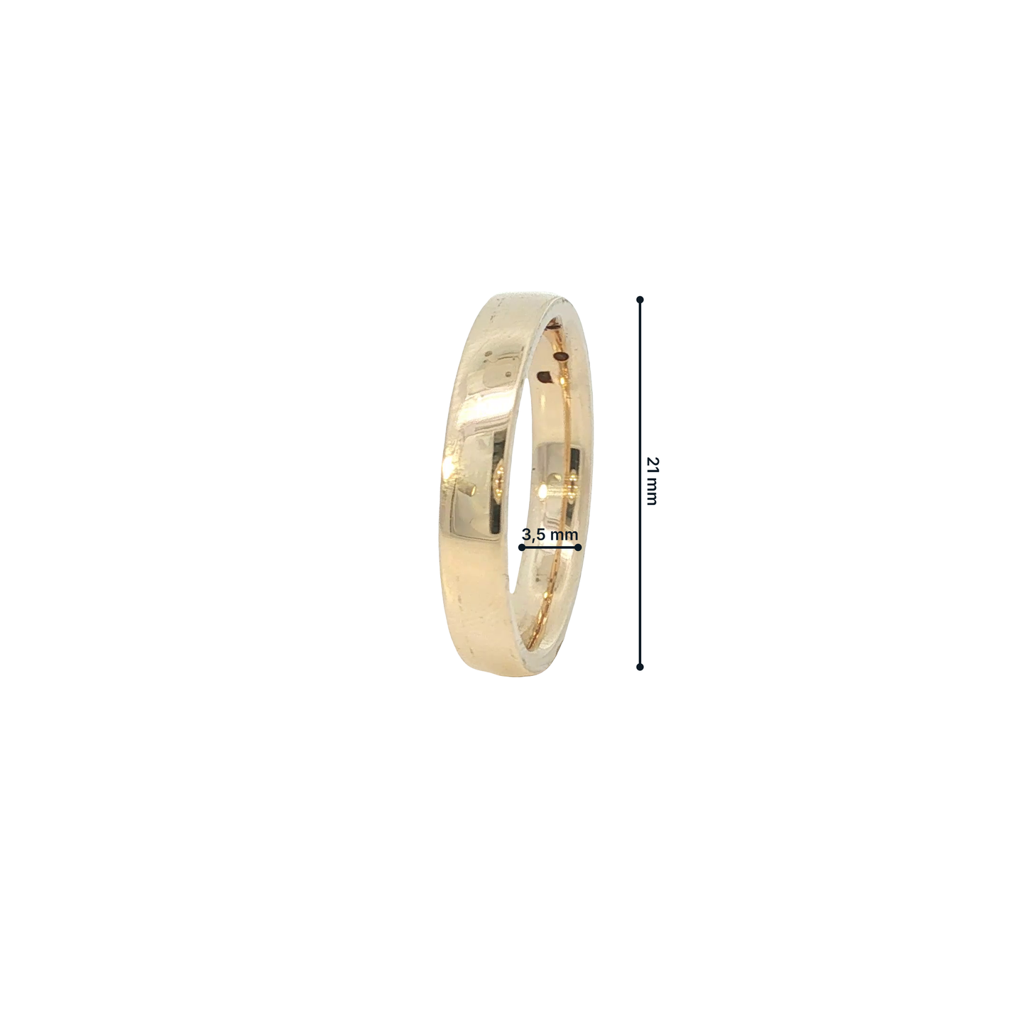 Ring Gelbgold 585 / 14 Karat mit Brill. Gr. 54 Nr. 7172