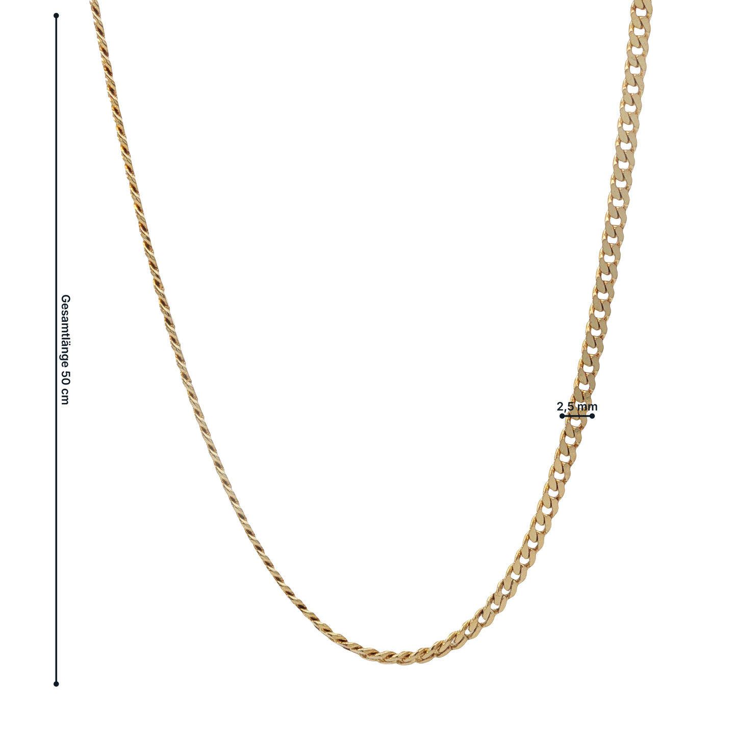 Kette Gelbgold 333 / 8 Karat L: 50 cm Nr. 7158