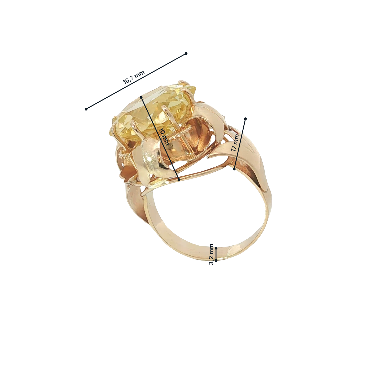 Ring Roségold 750 / 18 Karat Gr. 50 Nr. 7218