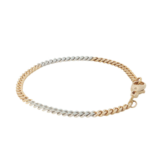 Armband Bicolor 333 / 8 Karat L: 17 cm Nr. 7185