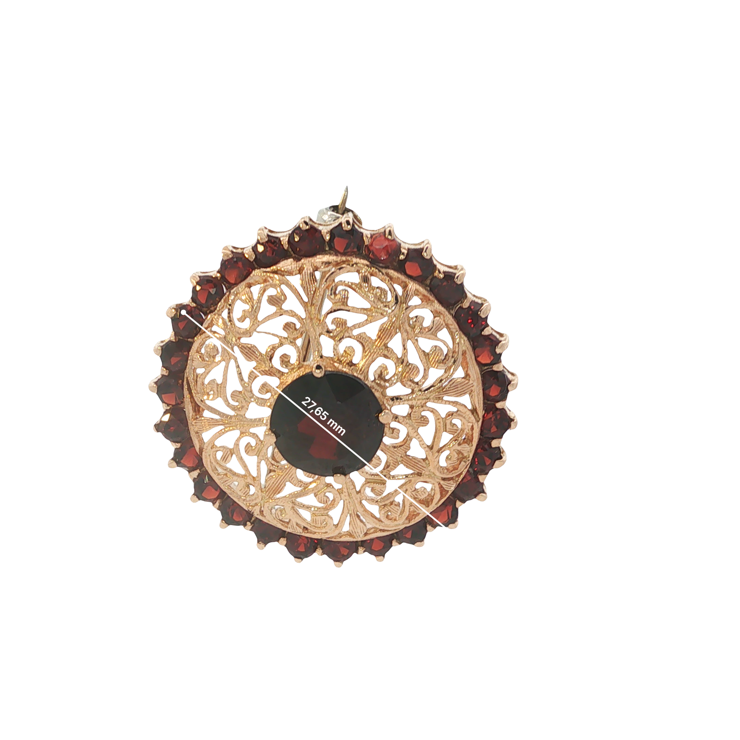 Brosche Gelbgold 585 / 14 Karat 27,65 mm Nr. 6914