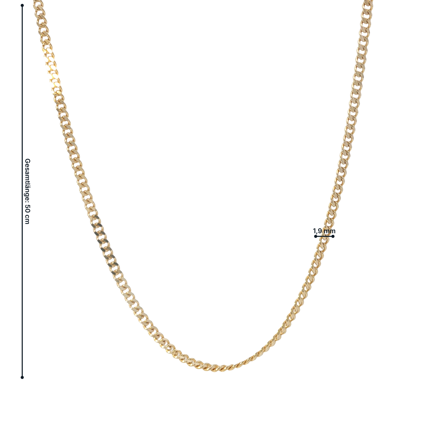 Kette Gelbgold 333 / 8 Karat L: 50 cm Nr. 7165