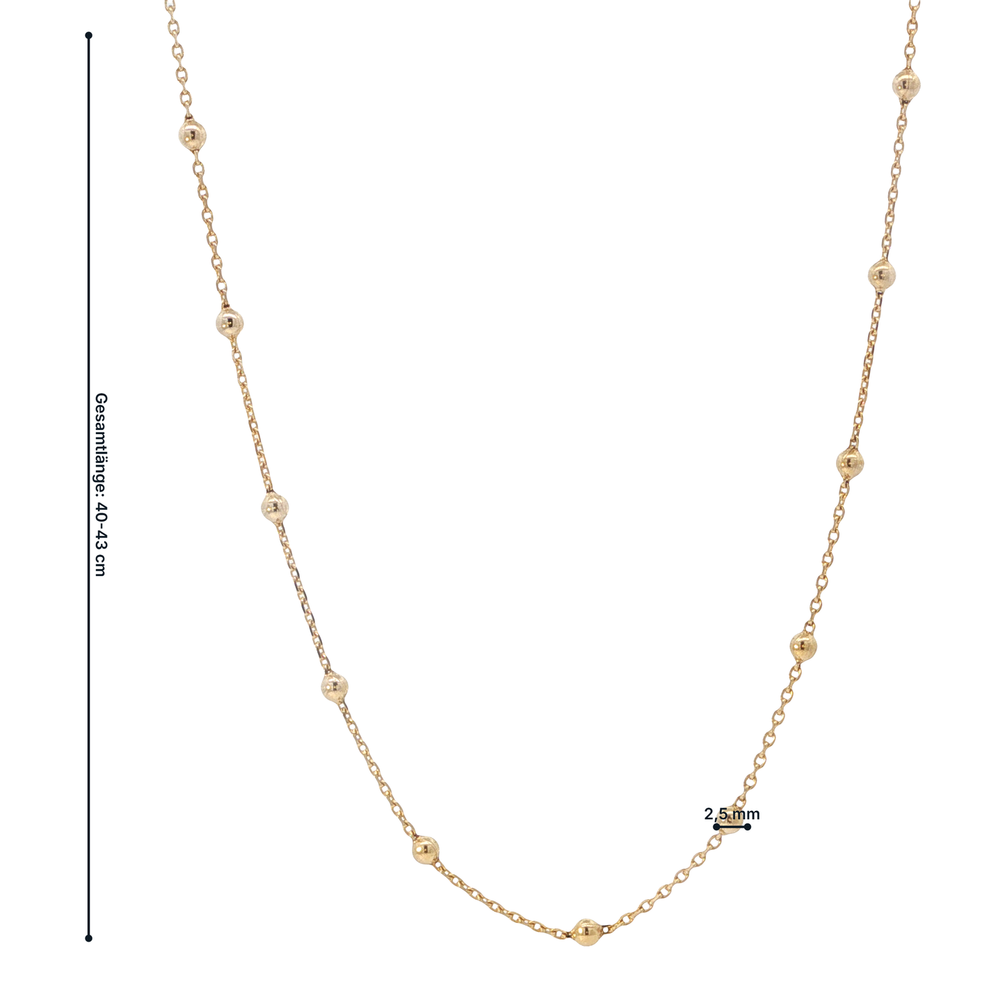 Kette Gelbgold 333 / 8 Karat L: 40-43 cm Nr. 7222