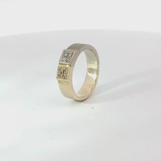 Ring Bicolor 585 / 14 Karat mit Brillanten Nr. 6468