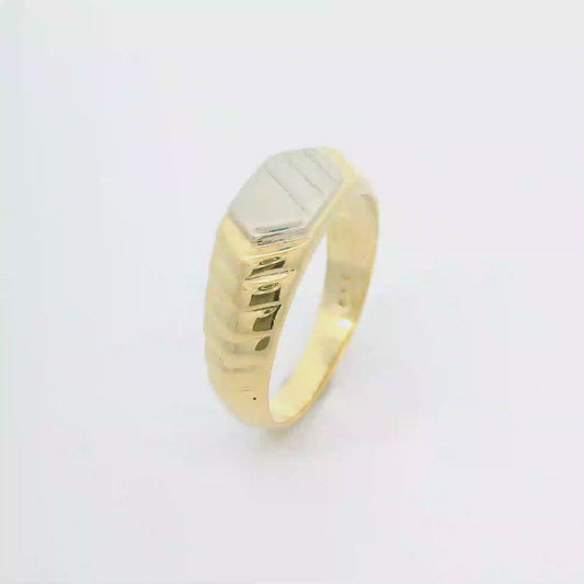 Ring Bicolor 585 / 14 Karat Gr. 60 Nr. 6741