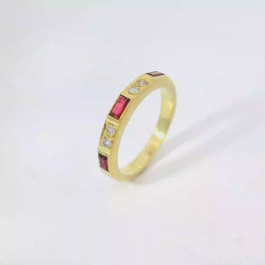 Ring Gelbgold 585 / 14 Karat mit Brill. Gr. 51,5 Nr. 6742