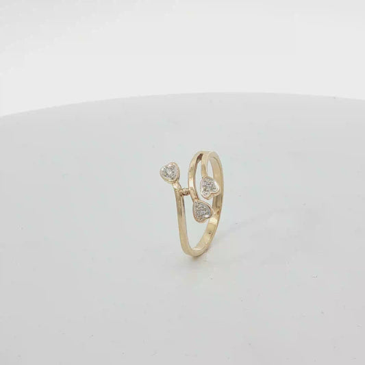 Ring Gelbgold 750 / 18 Karat mit Diamanten Gr. 54 Nr. 6933