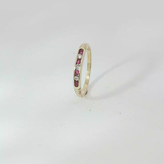Ring Gelbgold 585 / 14 Karat mit Brill. Gr. 51 Nr. 6872