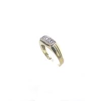 Ring Gold 585 / 14k Diamantring, weißgold Damenring Gr.55 Nr.3475