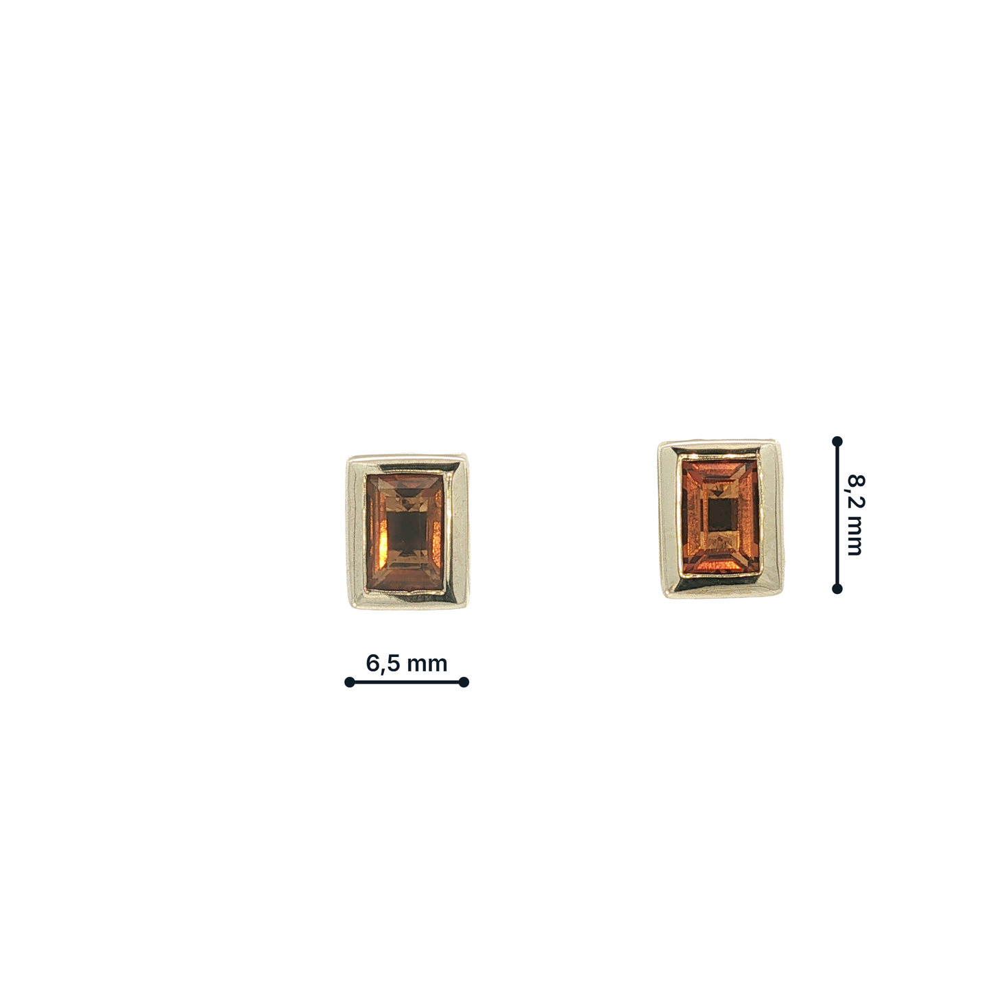 P. Ohrstecker Gelbgold 333 / 8 Karat L:8,2 mm Nr. 6896