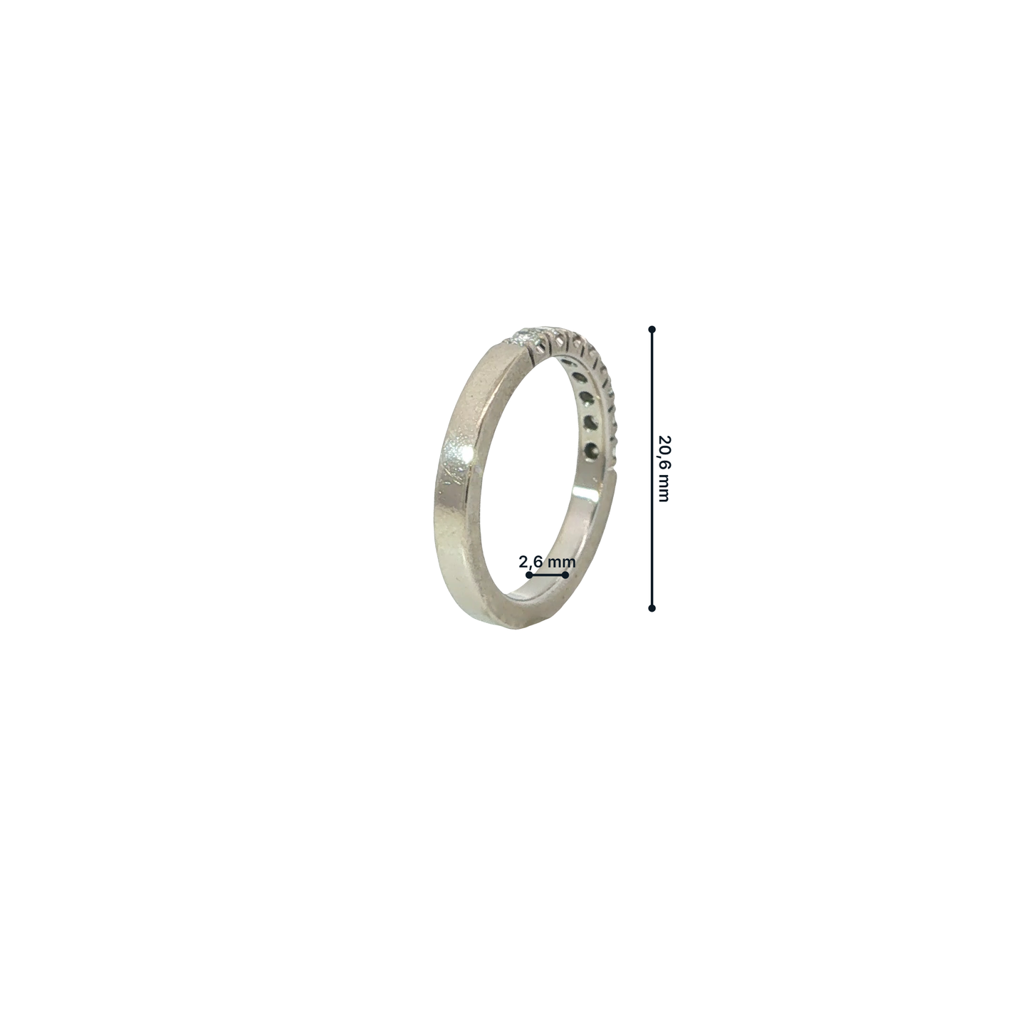 Ring Weißgold 585 / 14 Karat mit Brill. ca. 0,32 ct Gr. 51 Nr. 7173