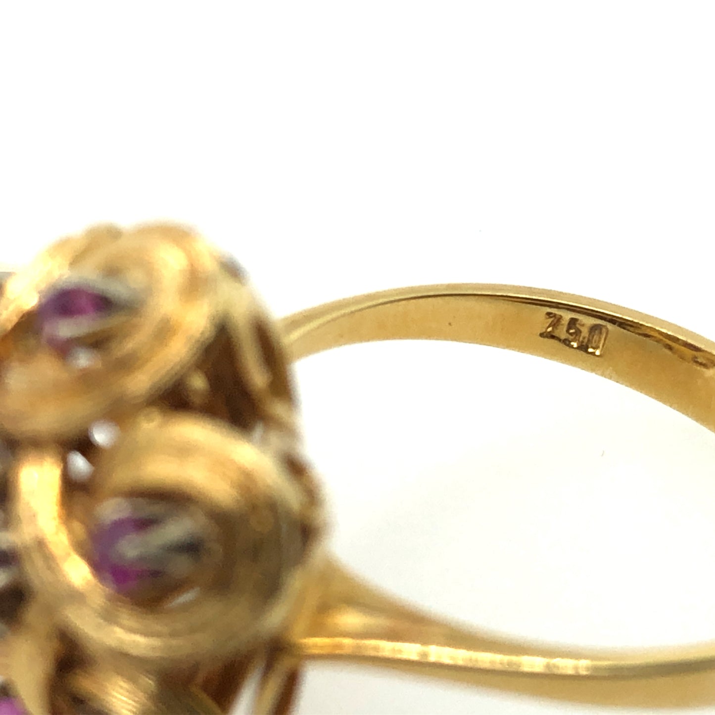Ring Gold 750 Gr. 54 , mit Edelsteinen