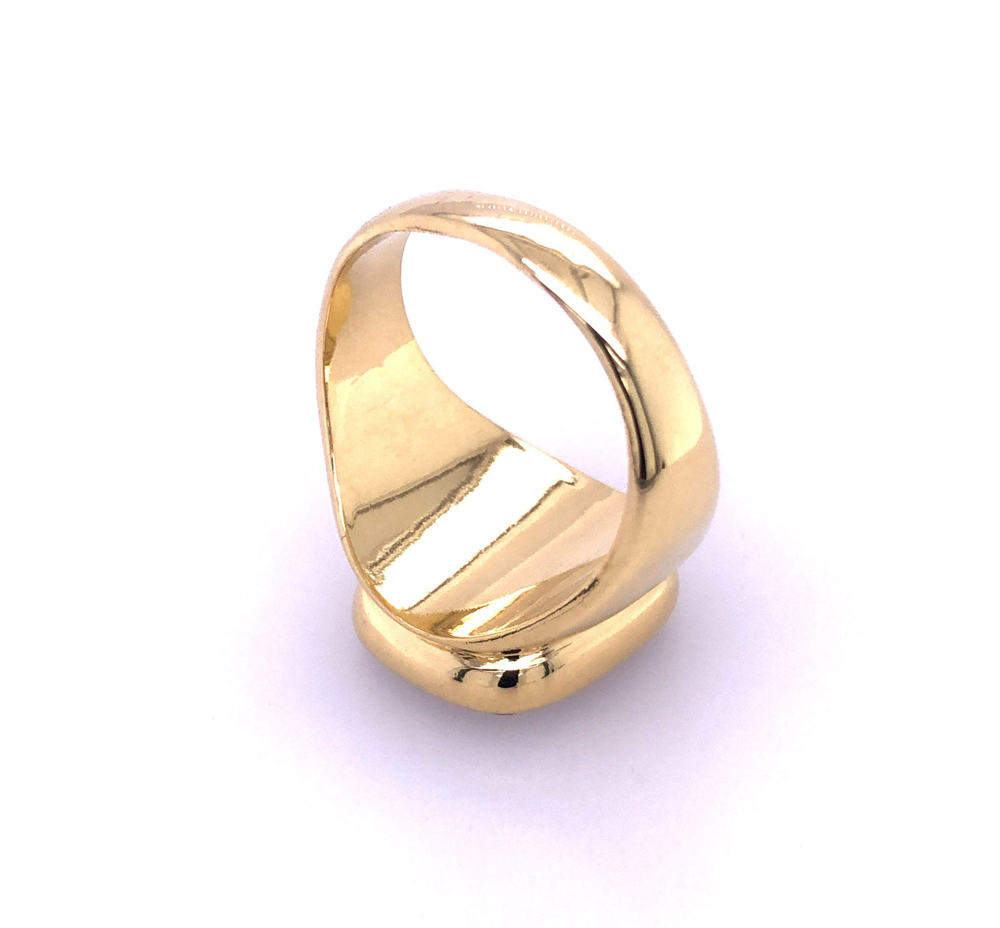 Ring Gold 750 Gr.66 , Herrenring mit Onyx