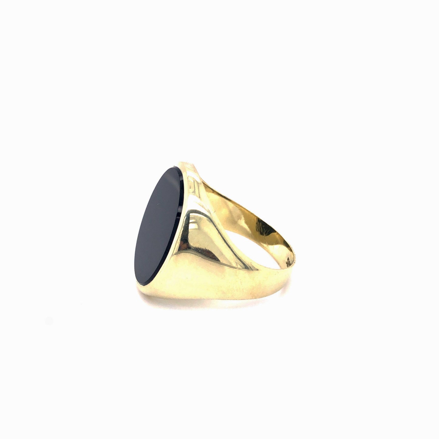 Ring Gold 585 / 14k Herrenring mit Onyx