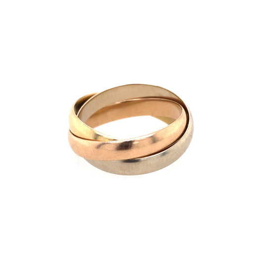 Ring Gold 750 / 18k tri-color, dreifacher Ring Nr. 3388
