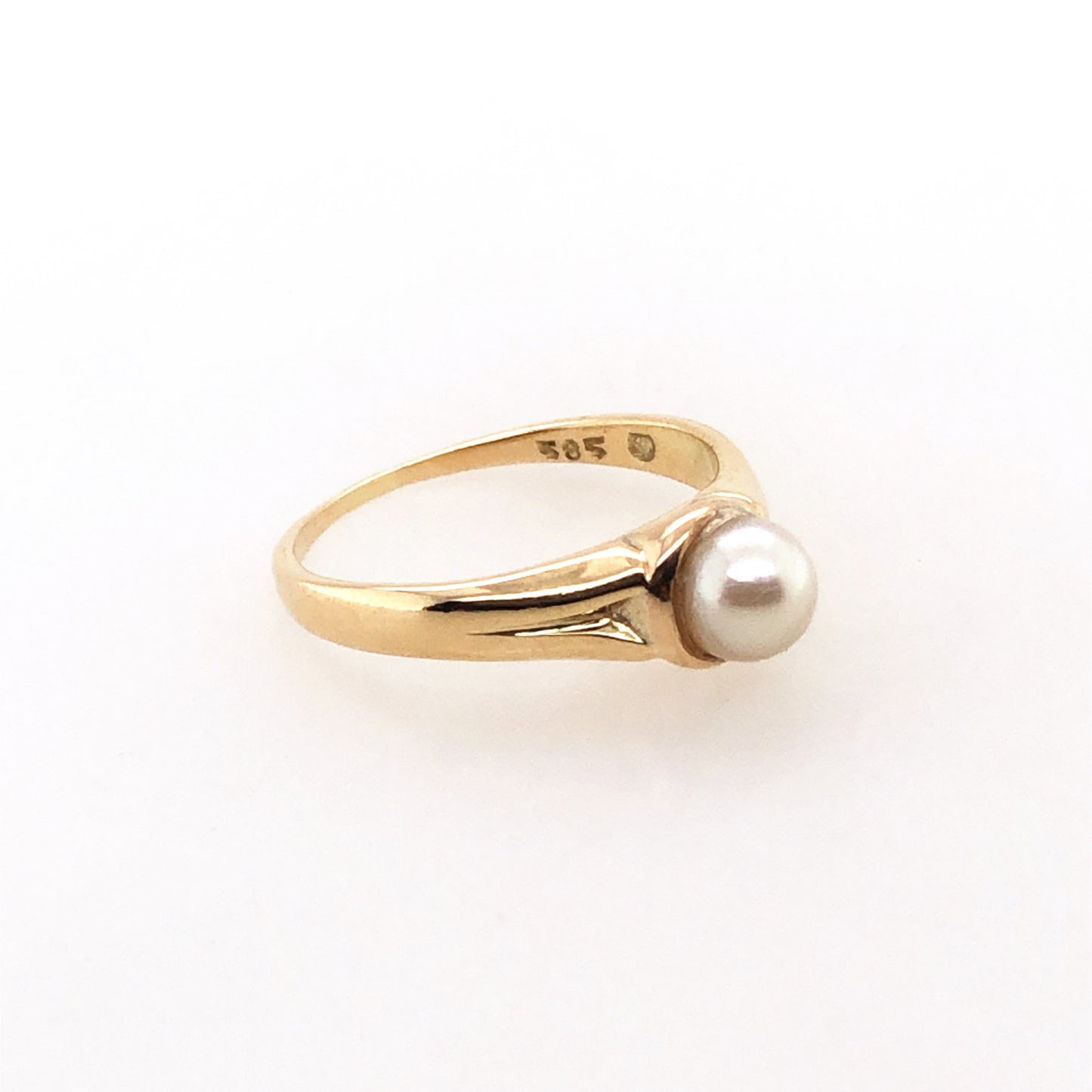 Ring Gold 585 / 14k Damenring mit Perle