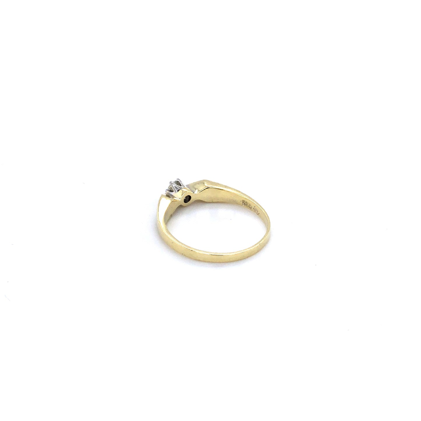Ring Gold 585 / 14k Gr.51 , Solitär Diamantring