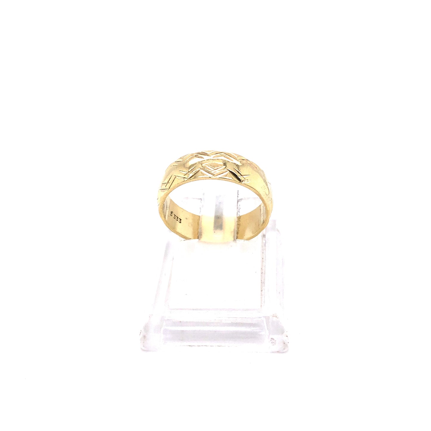 Ring Gold 333 / 8k Gr. 55, gemustert