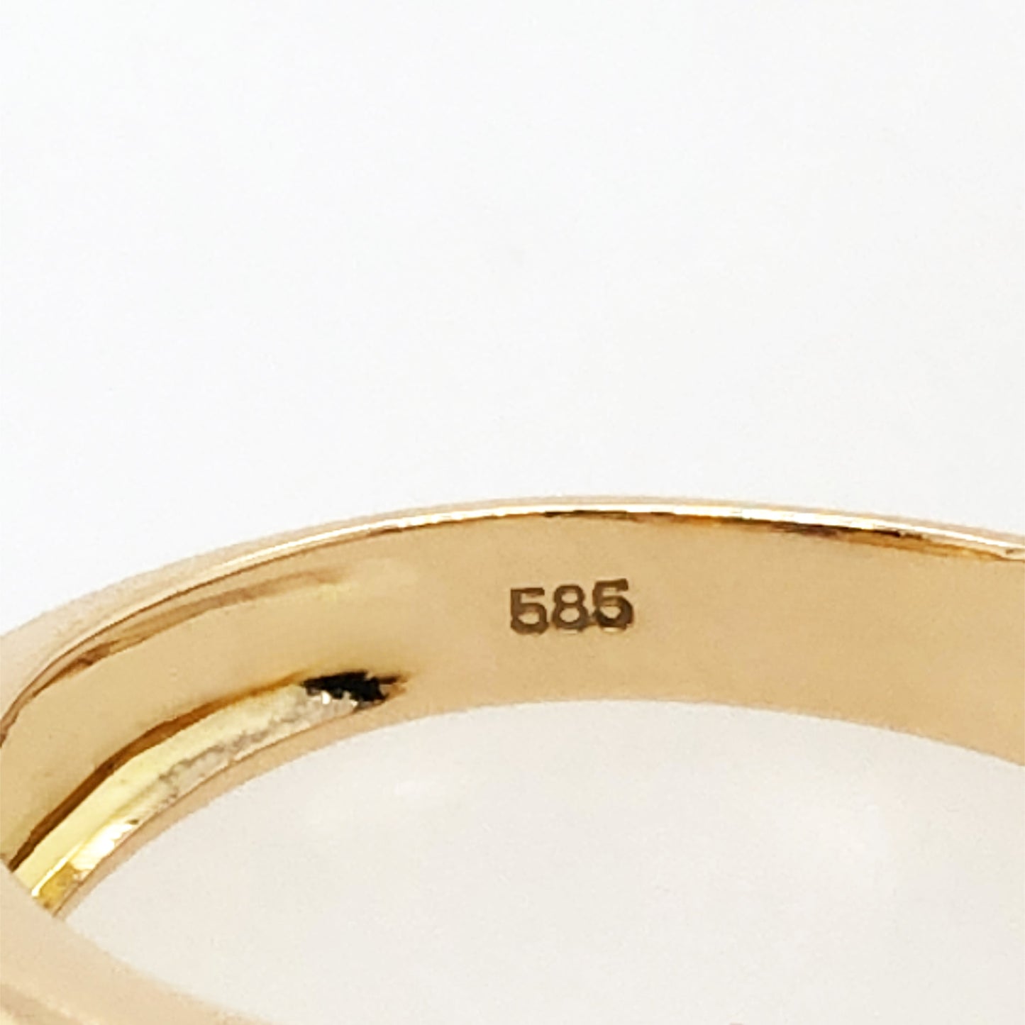 Ring Gold 585 / 14k Gr.56 , Bandring mit Steinen Nr. 3324