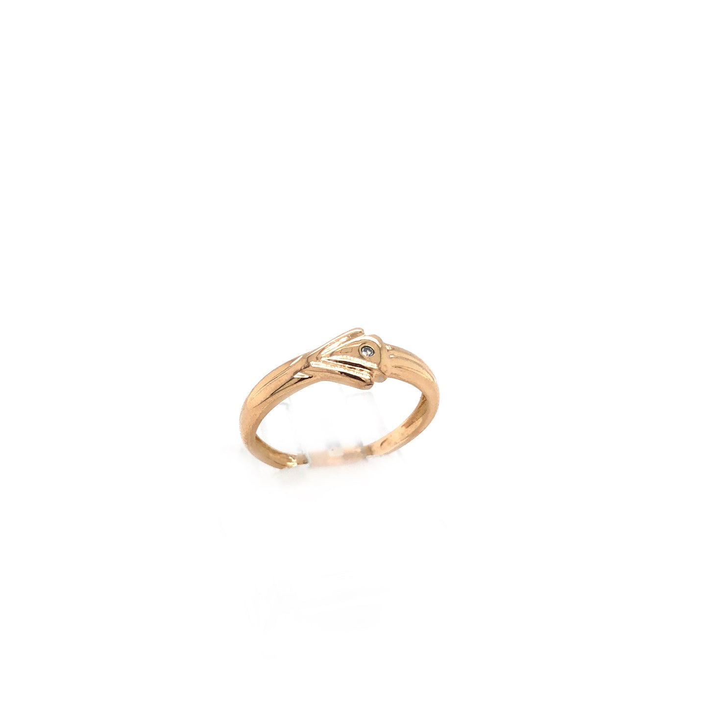 Ring Gold 585 / 14k Damenring mit Diamant Diamantring , Gr.59