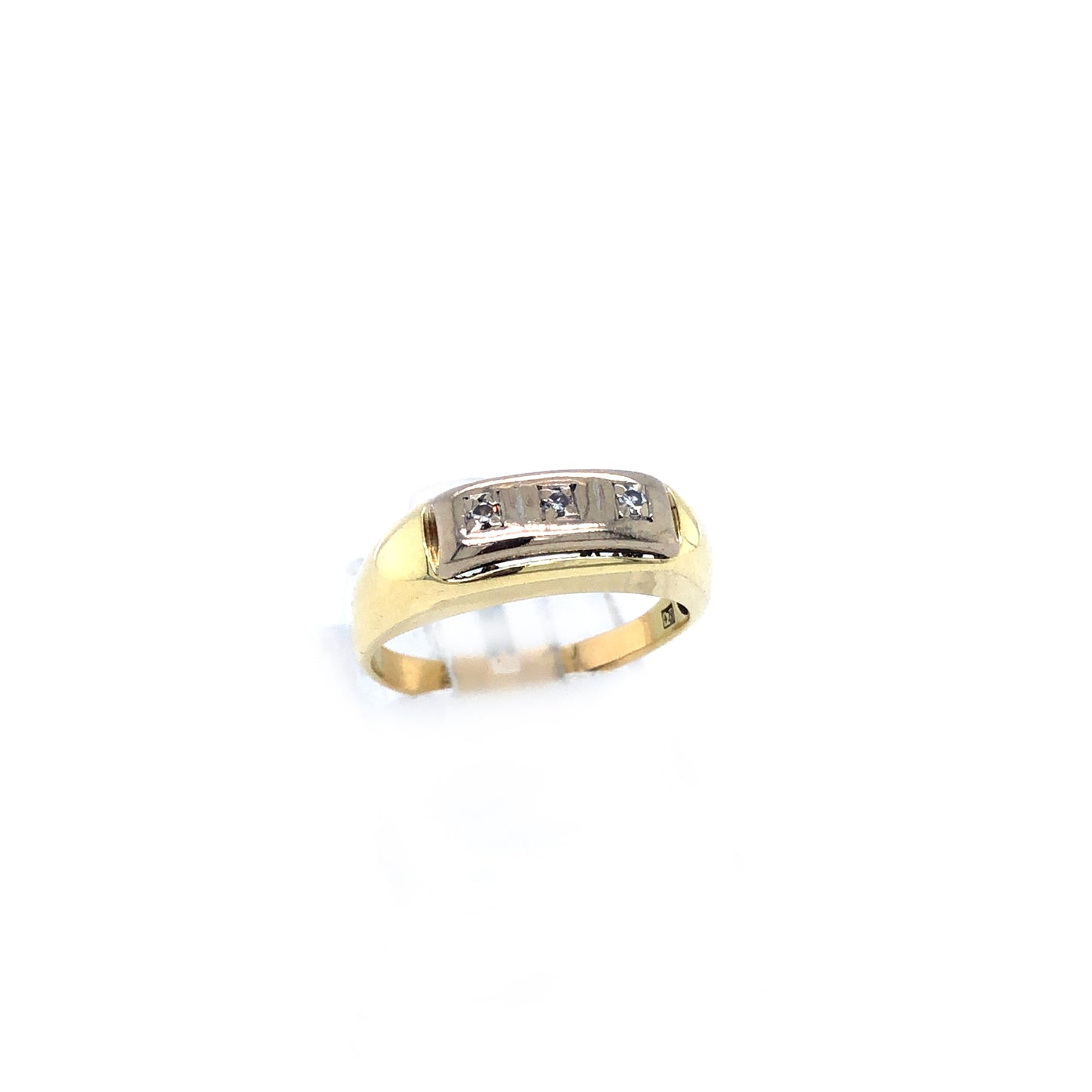 Ring Gold 585 / 14k Damenring mit Diamanten Diamantring , Gr.55 Nr. 3108