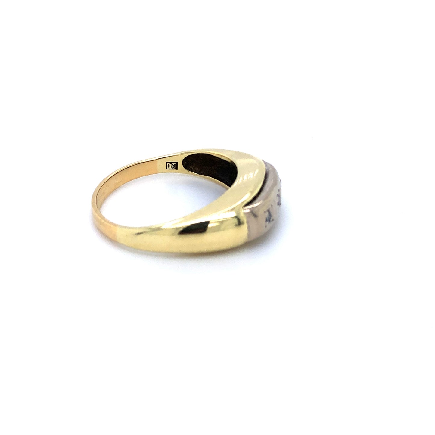 Ring Gold 585 / 14k Damenring mit Diamanten Diamantring , Gr.55 Nr. 3108